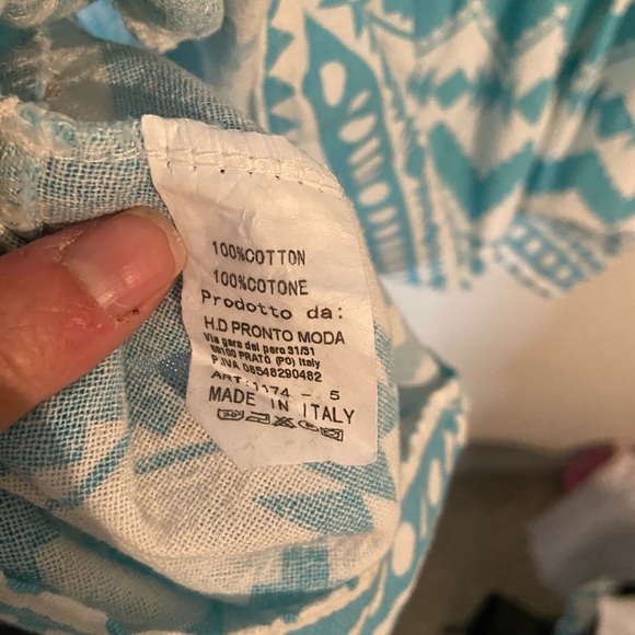 Made in Italy 100% Cotton Dress 🩵 🤍 - Picture 6 of 9